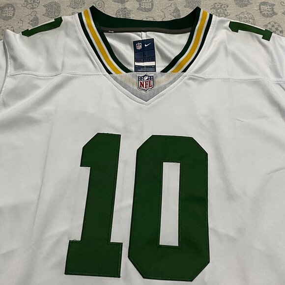 Nike Green Bay Packers Love No.10 White Jersey - Picture 2 of 7